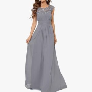 Ever Pretty | Dresses | Ever Pretty Dusty Blue Bridesmaid Dress | Poshmark